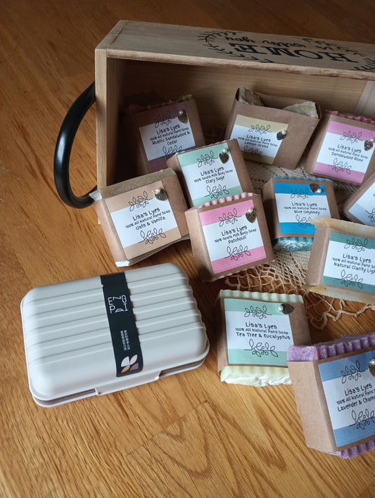 Beige Leak Proof Travel Soap Container