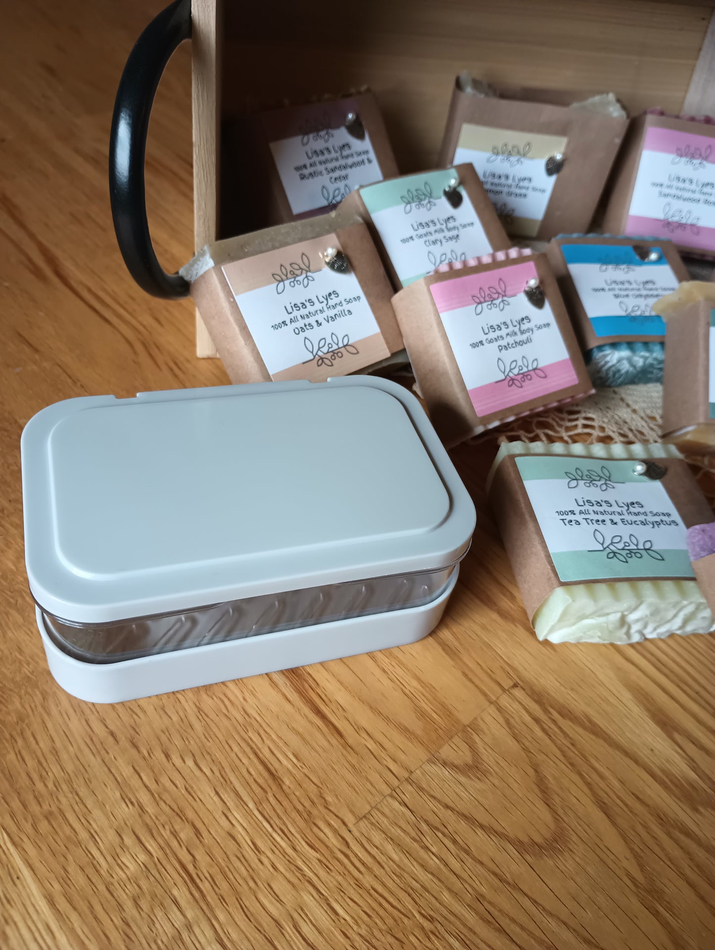 Light Gray Travel Soap Container