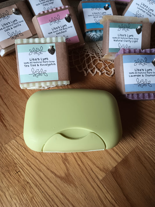 Vibrant Green Travel Soap Container
