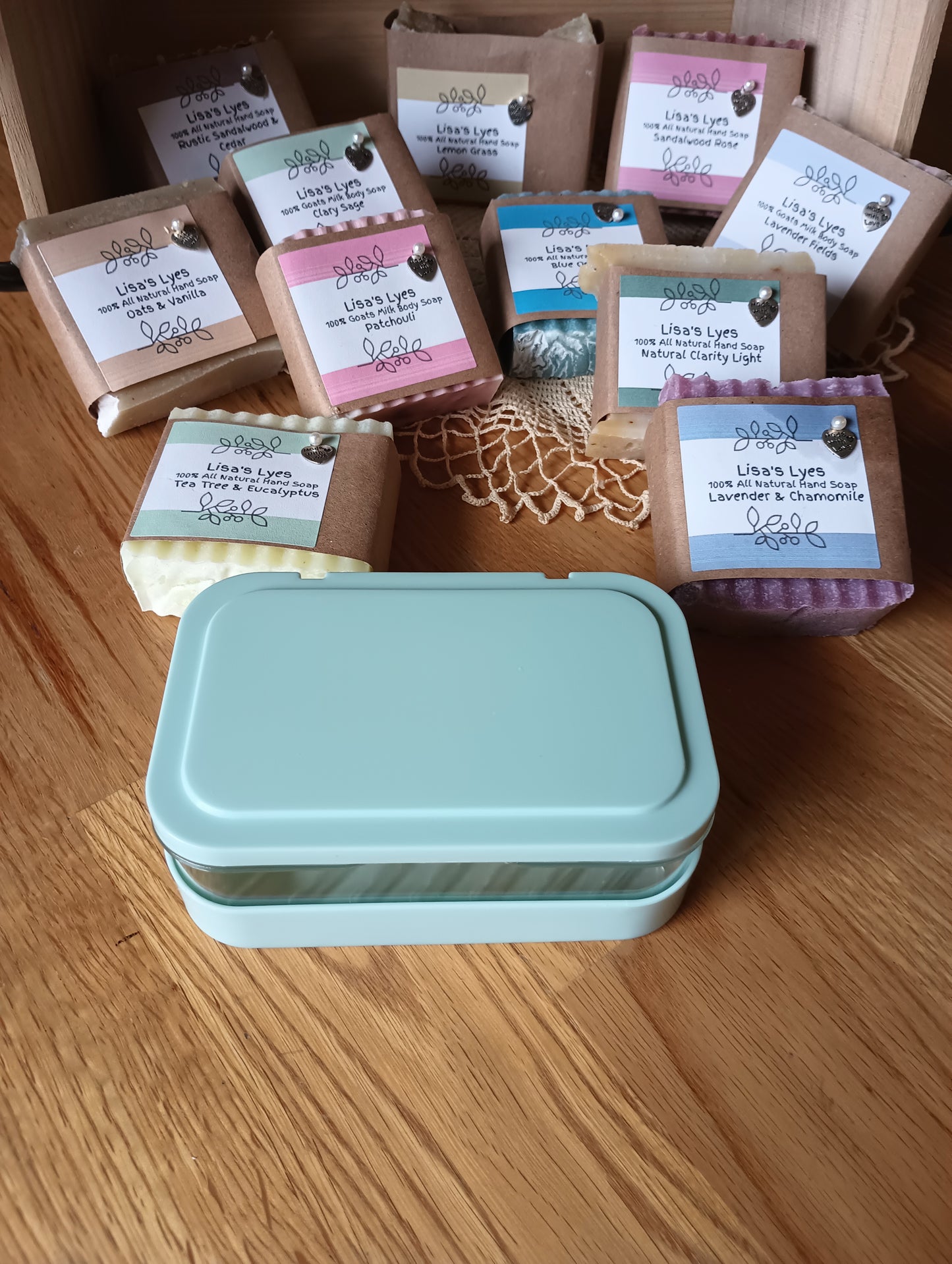 Pale Green Travel Soap Container