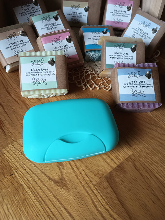 Turquoise Blue Travel Soap Container