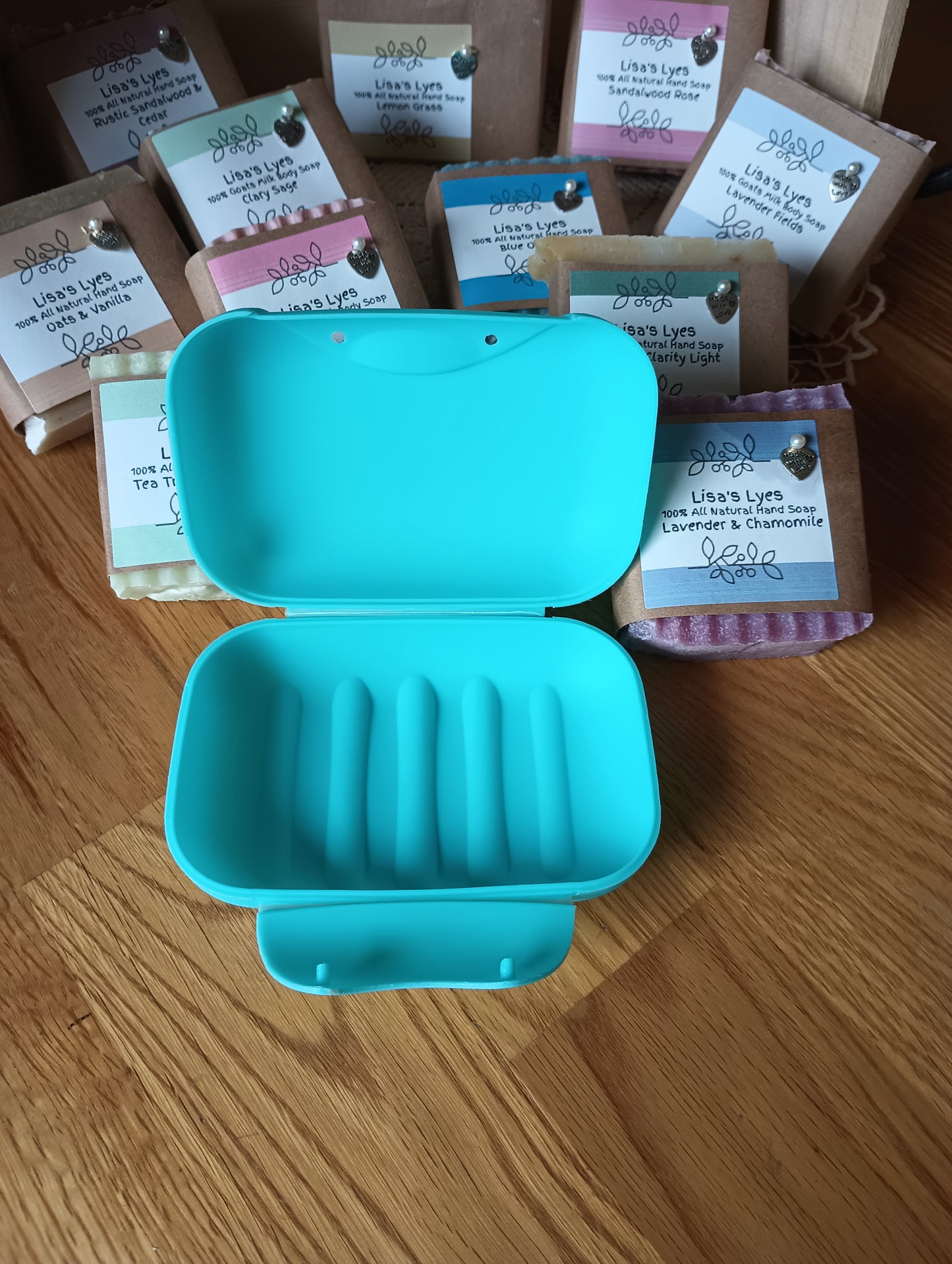 Turquoise Blue Travel Soap Container