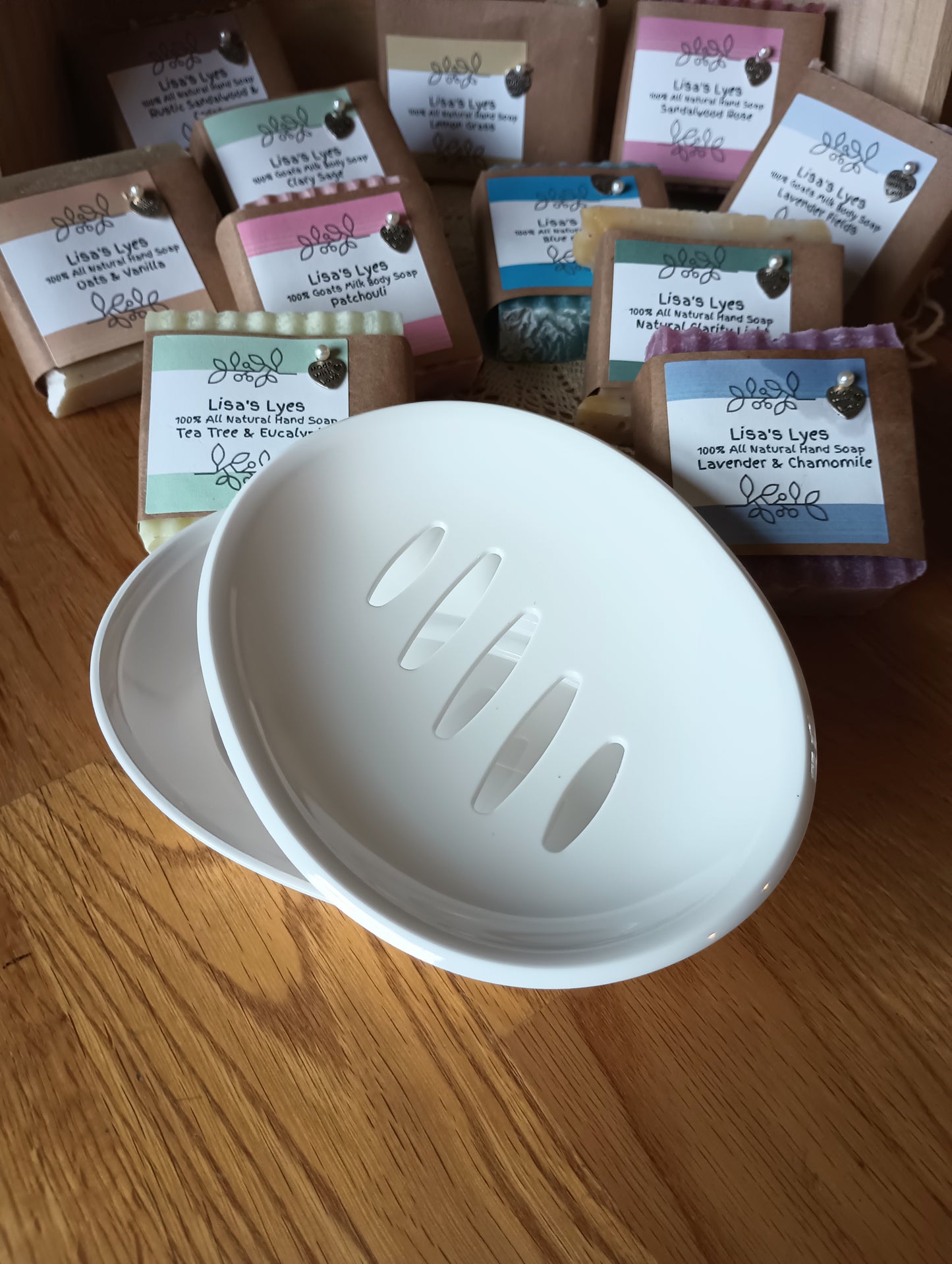 White Oval Soap Dish